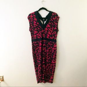 H&M Navy, Red & Pink Dress NWT